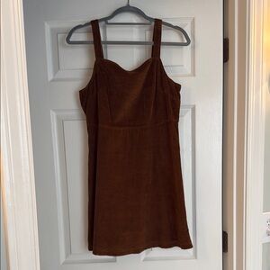American Eagle Outfitters Brown Sheath Mini Dress Sweetheart Neckline